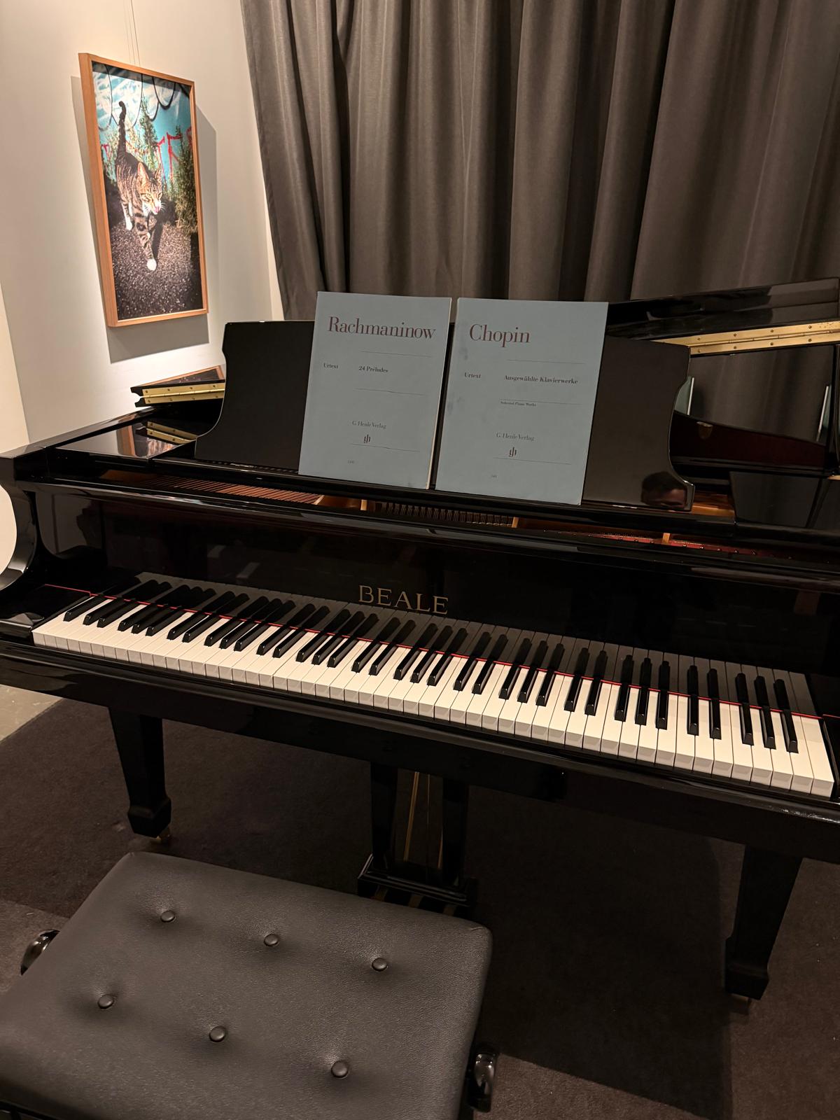 Tempo Piano Room Brunswick – Beale Baby Grand